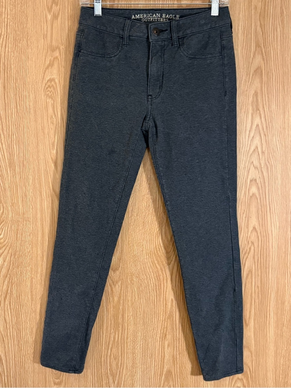American Eagle Outfitters Charcoal Gray High Rise Stretch Jeggings